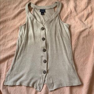 Daytrip Button Up Sweater Tank Size XS